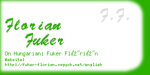 florian fuker business card